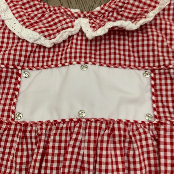 Smocked south bubble romper - Picture 2 of 4